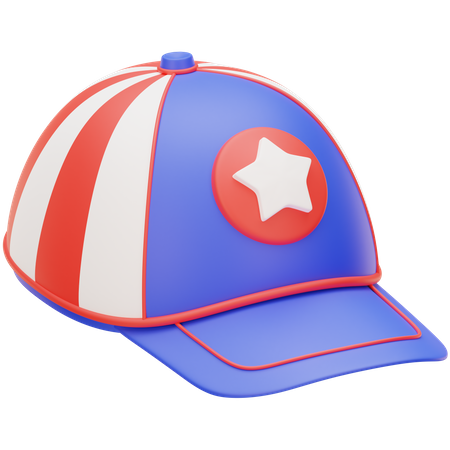 American Baseball Cap  3D Icon