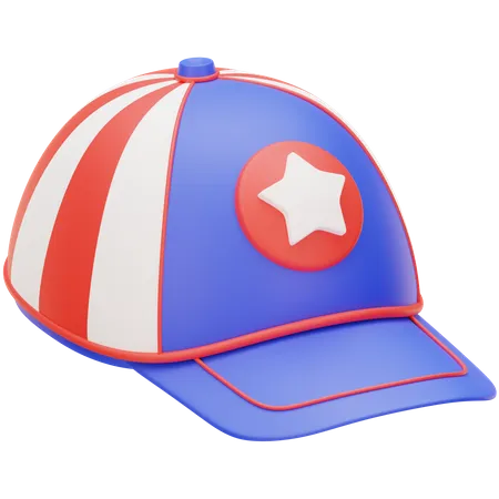 American Baseball Cap  3D Icon