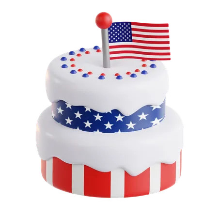 American Cake  3D Icon
