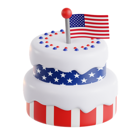 American Cake  3D Icon