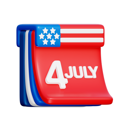 American Calendar  3D Icon