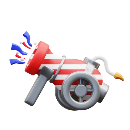 American Cannon  3D Icon
