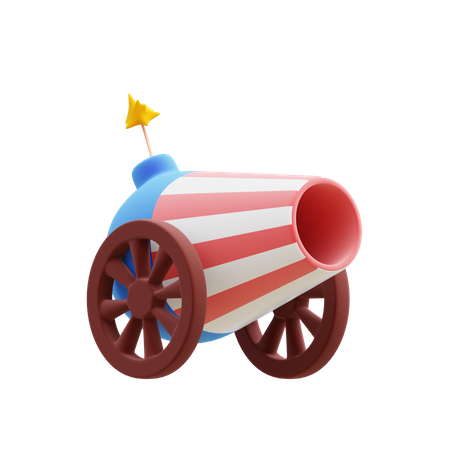 American cannon  3D Icon