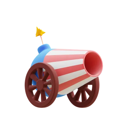 American cannon  3D Icon