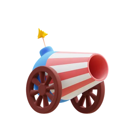 American cannon 3D Icon