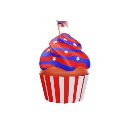 3 D Rendering Happy Fourth Of July American Independence Day 3D Icon