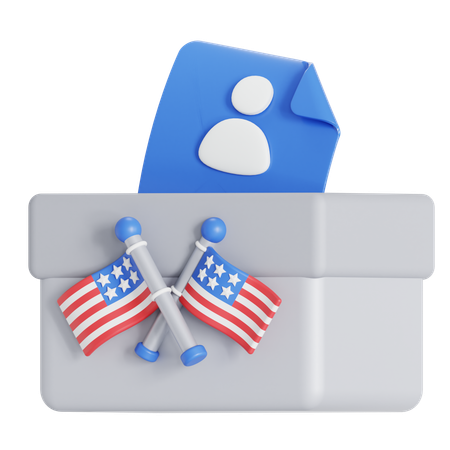 American Democracy  3D Icon