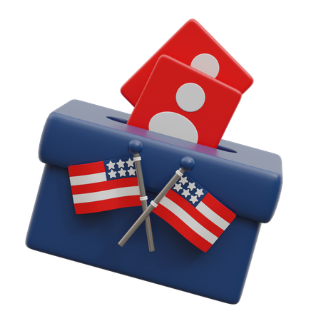 American Democracy  3D Icon