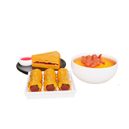 American feast  3D Icon