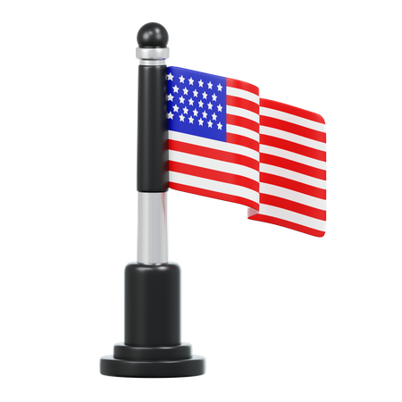 American Flag  3D Icon
