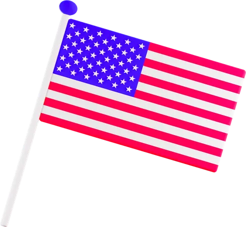 American Flag  3D Icon
