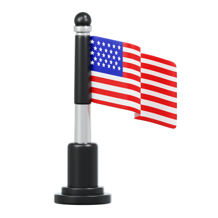 American Flag  3D Icon