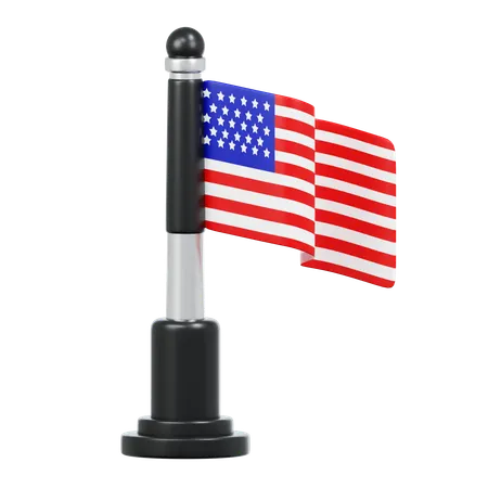American Flag  3D Icon