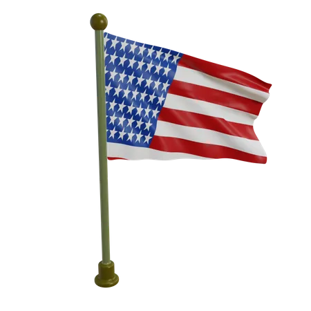 American Flag  3D Illustration