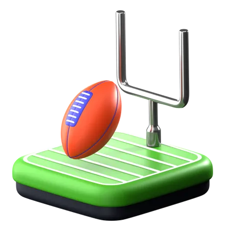 American Football 3 D Sports Icon 3D Icon