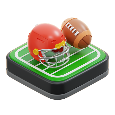 American football  3D Icon