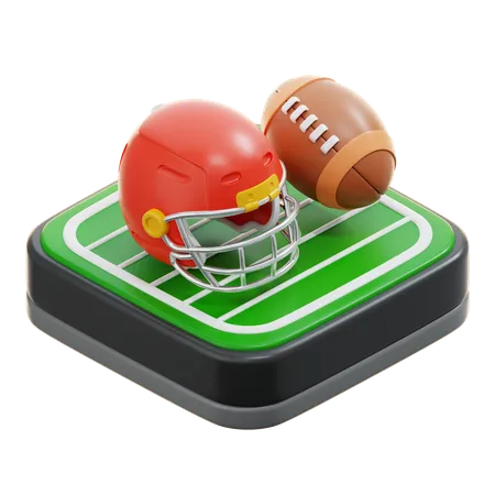 American football  3D Icon