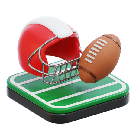 American Football  3D Icon