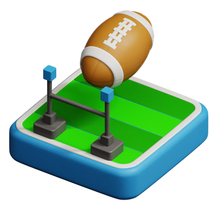 American Football  3D Icon