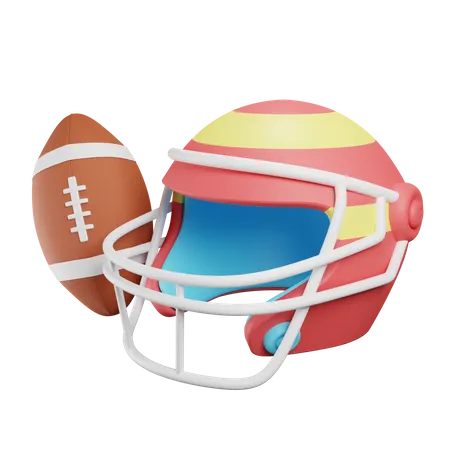 American Football  3D Illustration