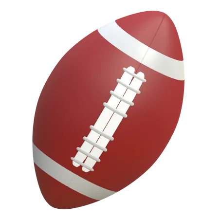 American Football Ball Sport Icon 3 D Rendered Illustration 3D Icon