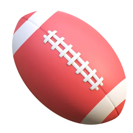 American Football Ball Icon 3 D Illustration 3D Icon