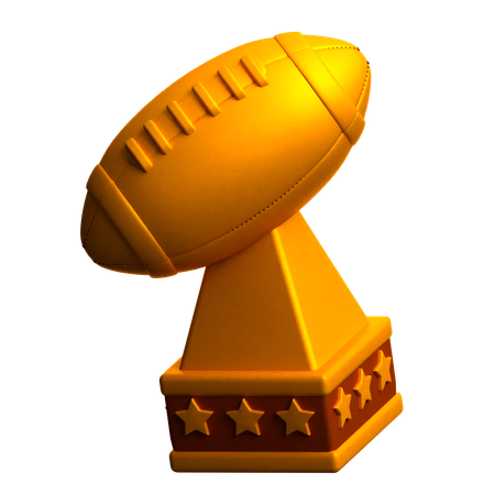 American Football Cup  3D Icon