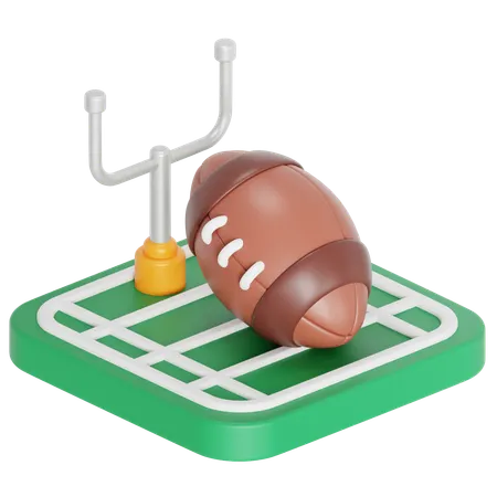 American football game  3D Icon