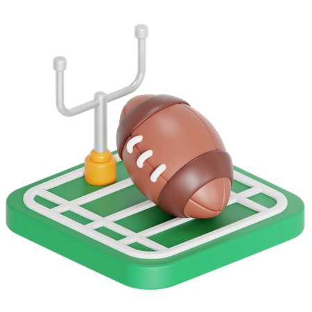 American football game  3D Icon