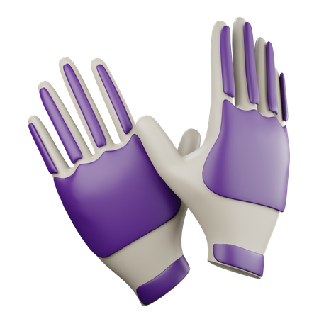 American Football Gloves  3D Icon