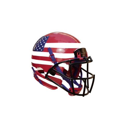 American football helmet  3D Icon