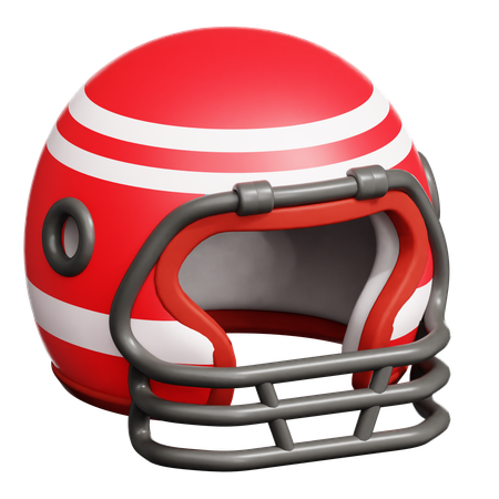 American Football Helmet  3D Icon