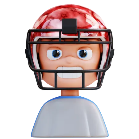 3 D Illustration American Football Player 3D Icon
