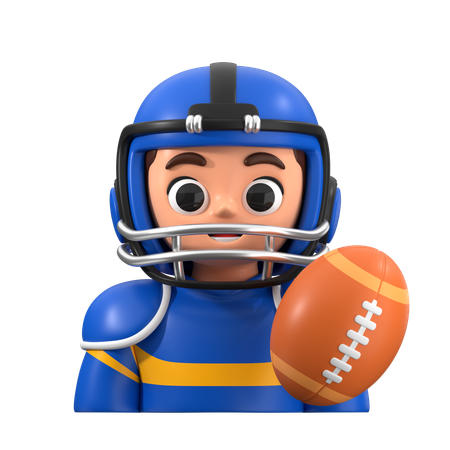 American Football Player  3D Icon