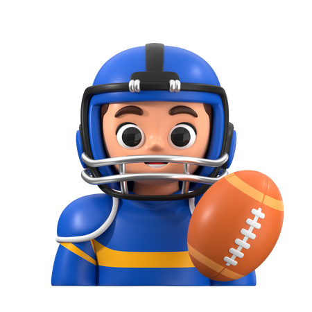 American Football Player  3D Icon