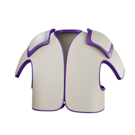 American Football Shoulder Pads  3D Icon