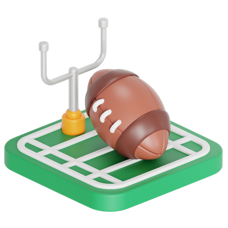 American-Football-Spiel  3D Icon