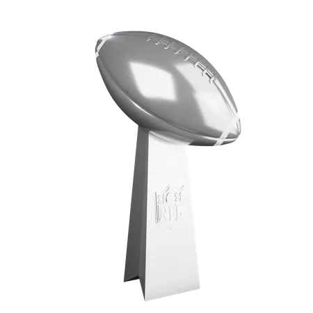 American Football Super Bowl Trophy  3D Icon