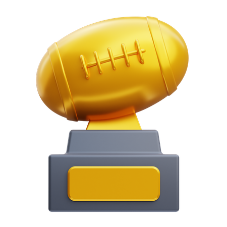 Amerikanische fußballtrophäe  3D Icon