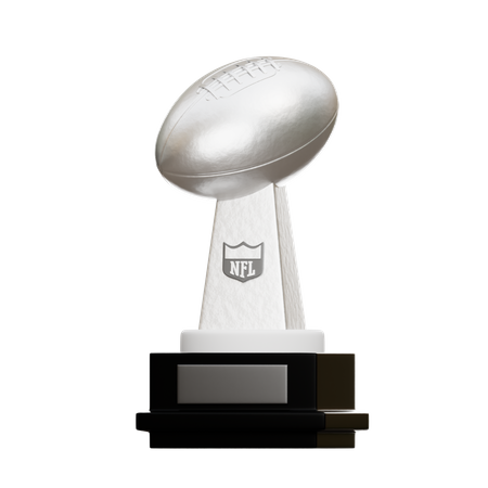 American Football Trophy  3D Icon