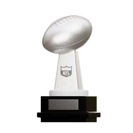 American Football Trophy  3D Icon