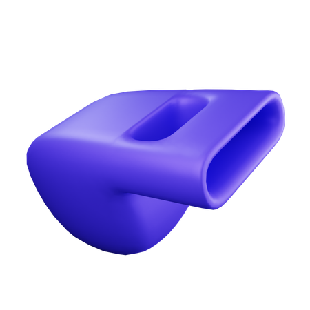 American Football Whistle  3D Icon
