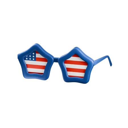 American Glasses  3D Icon