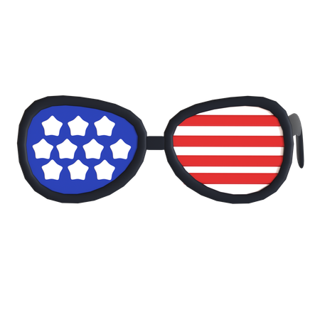 American Glasses  3D Icon