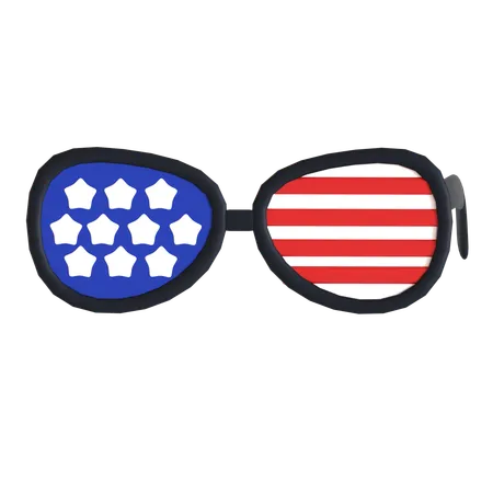 American Glasses  3D Icon