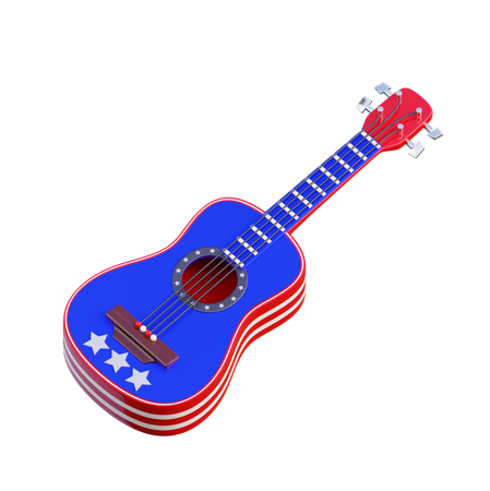 American Guitar  3D Icon