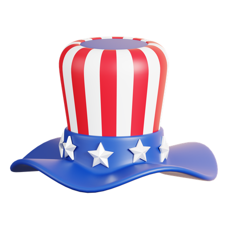 American Hat  3D Icon