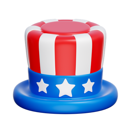 American Hat  3D Icon