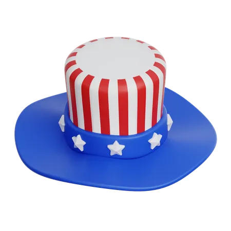 American Hat  3D Icon