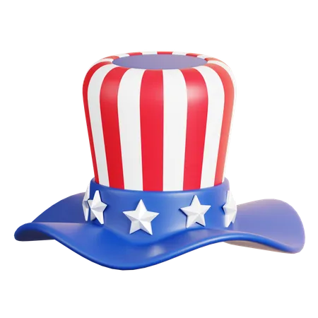 American Hat  3D Icon